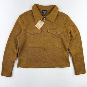 Patagonia Better Sweater Chore Jacket Womens Size M Brown 26115 Zip Fleece NWT